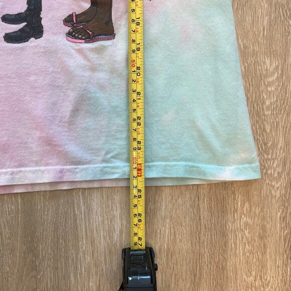 Gorillaz Band Tee Graphic T-Shirt Sz Small Tie Dye Pastel Gildan Heavy Cotton - Picture 6 of 6